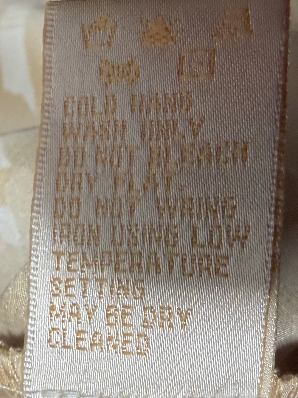 NWT Gold Hawk GH4463 100% Silk Golden Bloom/Fall Camel Lace Cami Size S - Picture 12 of 14